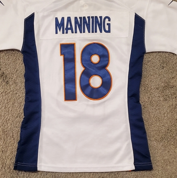 Nike Peyton Manning #18 Denver Broncos  Women's Game Jersey - White Size Small - Picture 8 of 12